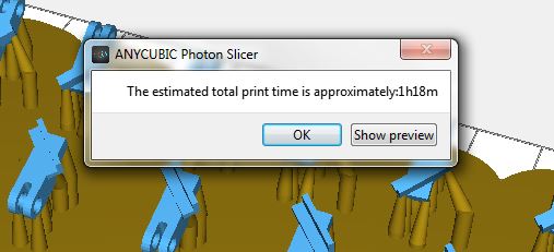 Einzelteile im Slicer