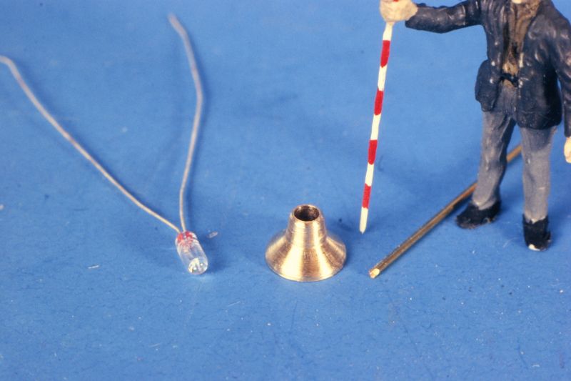 Einzelteile der Lampe