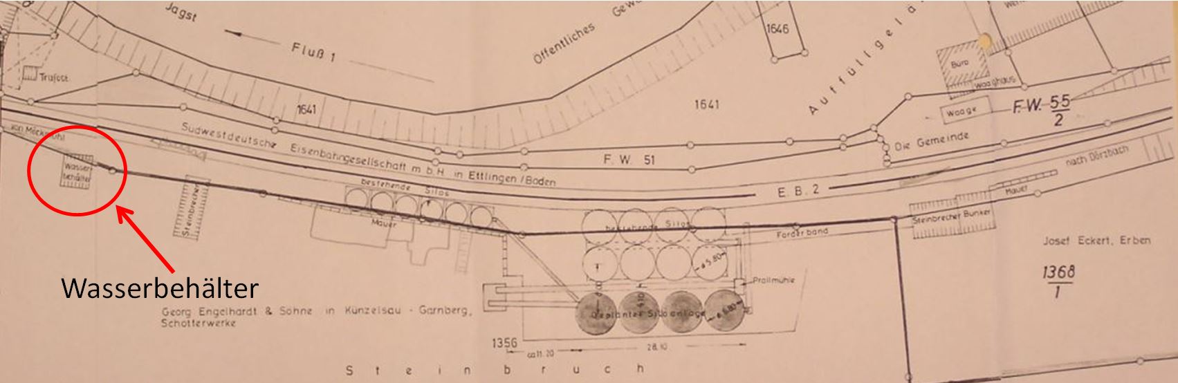 Steinbruch-Lageplan