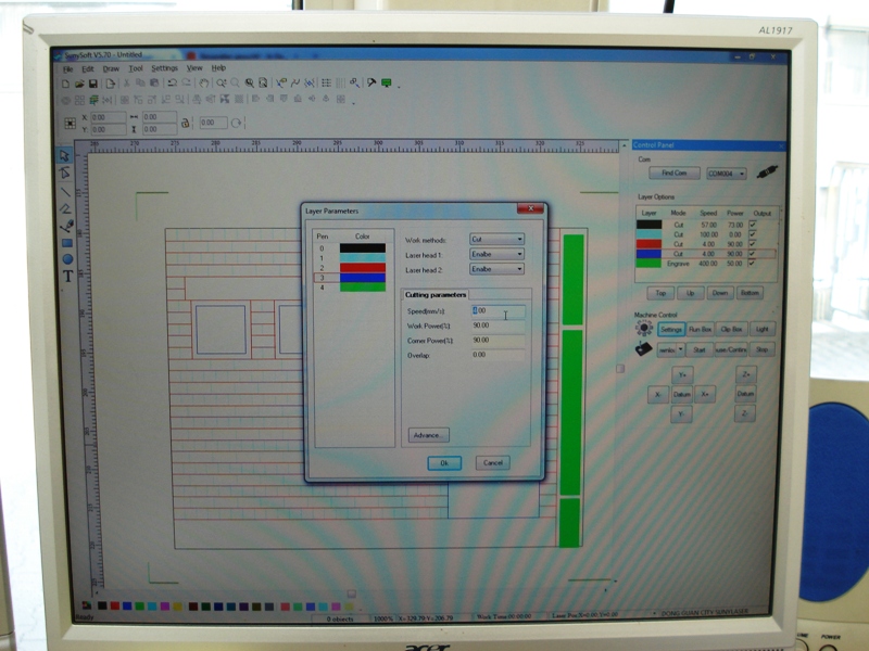 Parametereingabe in moshidraw