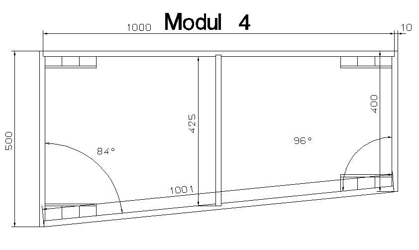 die beiden trapezf�rmigen Module