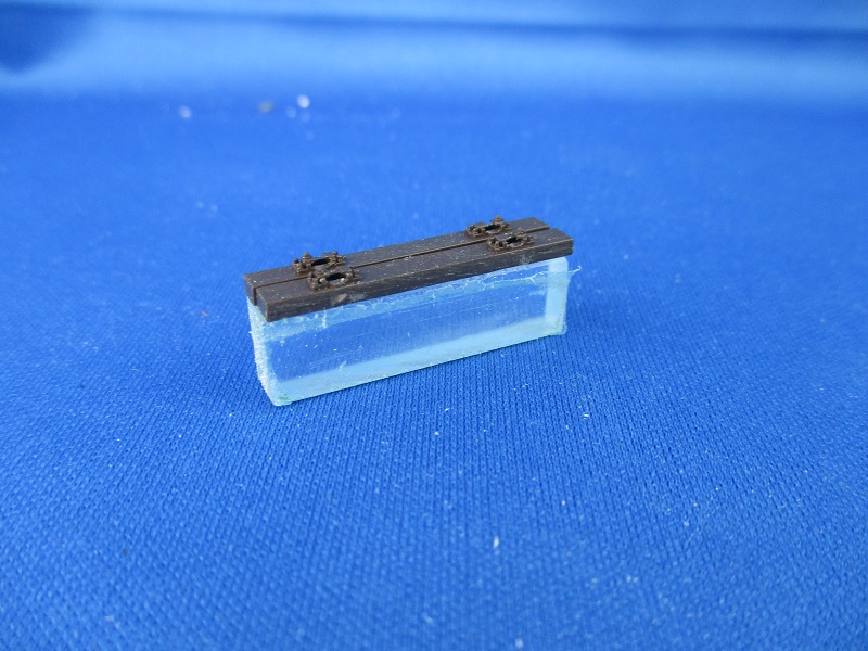 Betonblock mit Schwellen