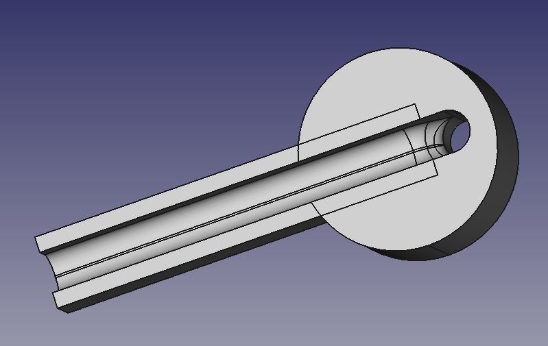 Weichenstellhebel mit Einsteckschacht