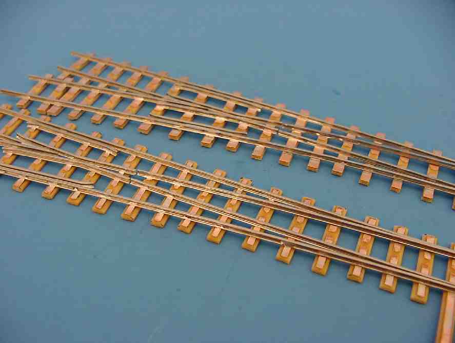 fertige Stahlschwellenweiche