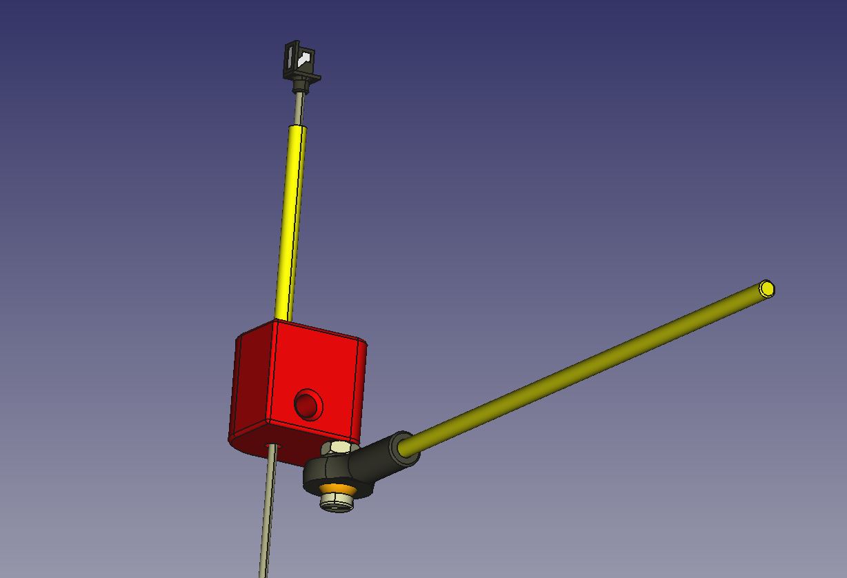Drehklotz mit Stelldraht