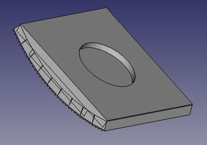 Vertiefung f�r den Griff