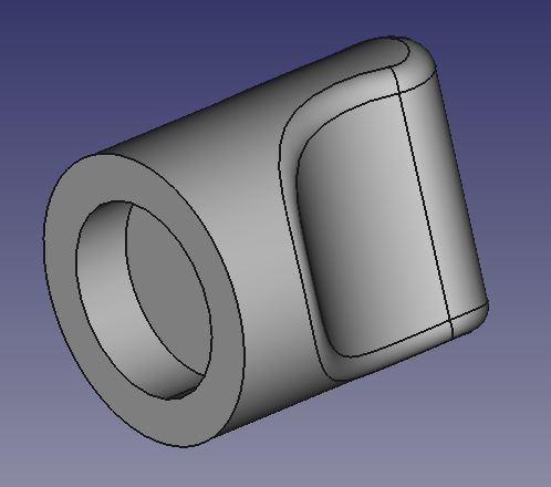 Vertiefung f�r Klebstoff