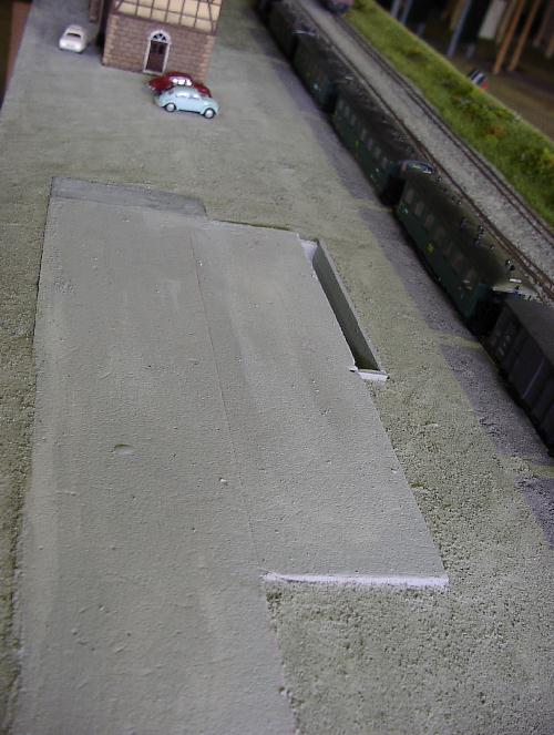 Fundament der Bushalle in D�rzbach