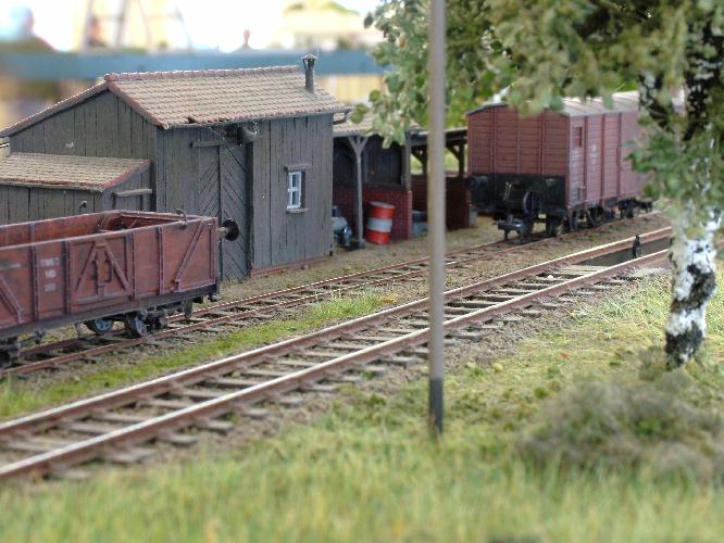 Die Rollbockgrube mit Werkstatt und M-D 159