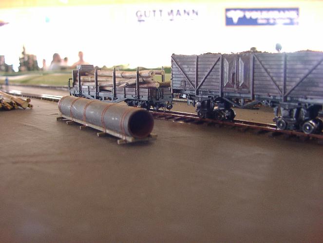 aufgebockter Regelspur O-Wagen abgestellt in Widdern