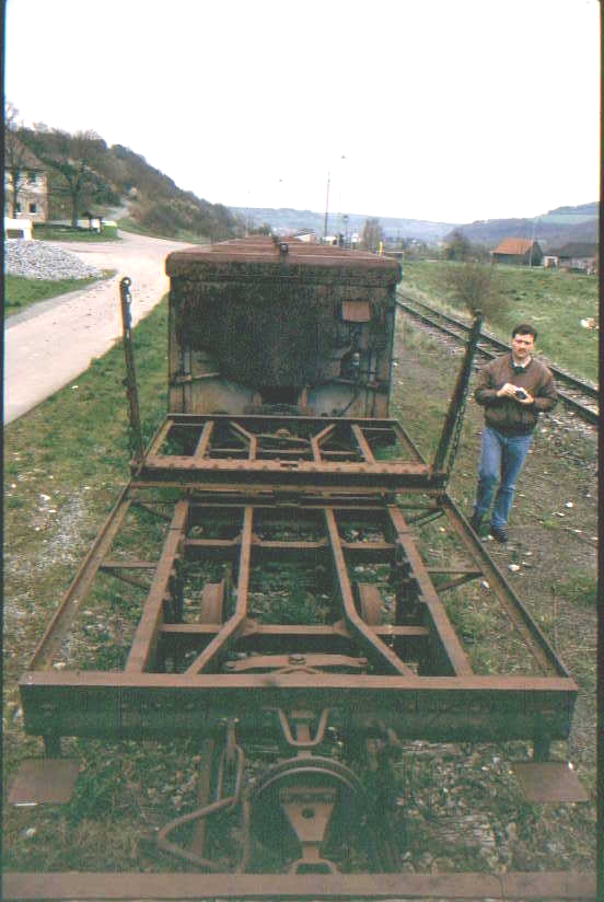 Drehschemelwagen M-D ??? im Fr�hjahr 1995 in Klepsau