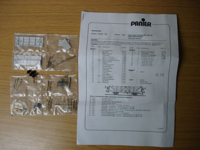 Der Bausatz des Bremsballastwagen M-D 160