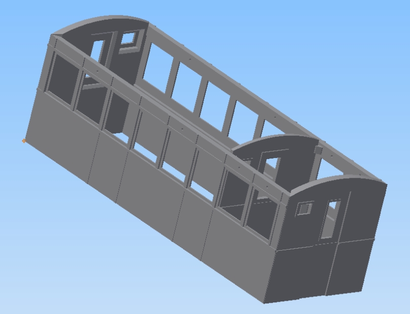 Teile des Personenwagens