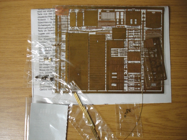 Bausatzinhalt, fehlt noch