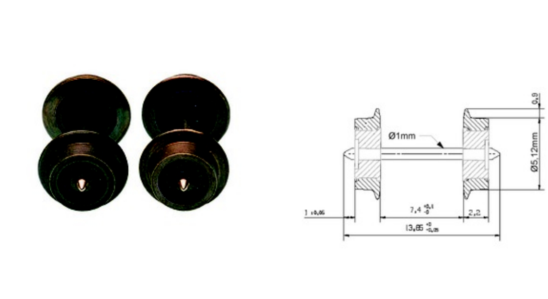 Fleischmann N Radsatz #20024