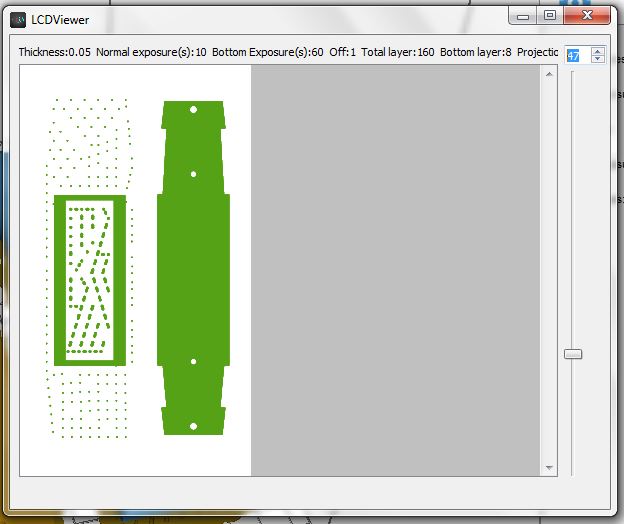 erste Schichten im Slicer