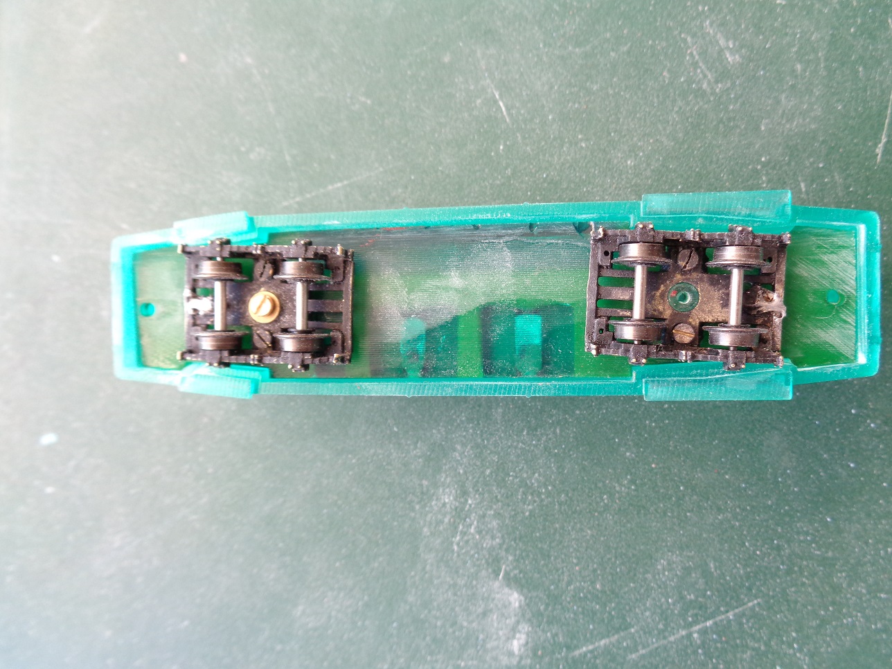 Schwenkbereich der Drehgestelle