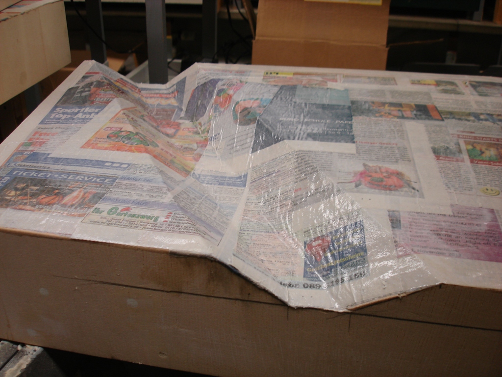 Oberseite mit Papier �berzug