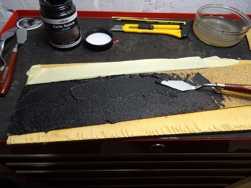 Vallejo Earth Texture Lava Negra-Asfalto Test